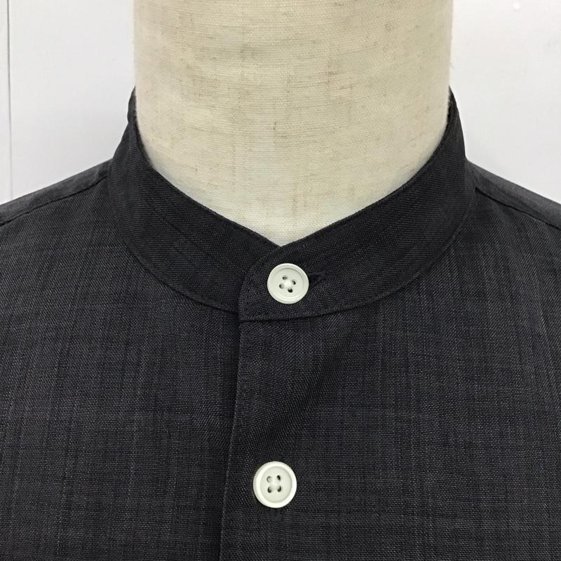 レイジブルー RAGEBLUE シャツ、ブラウス 半袖 RB020516AD オーバーサイズ スタンドカラー L 無地 黒 / ブラック /  メンズ USED 古着 中古 10116792
