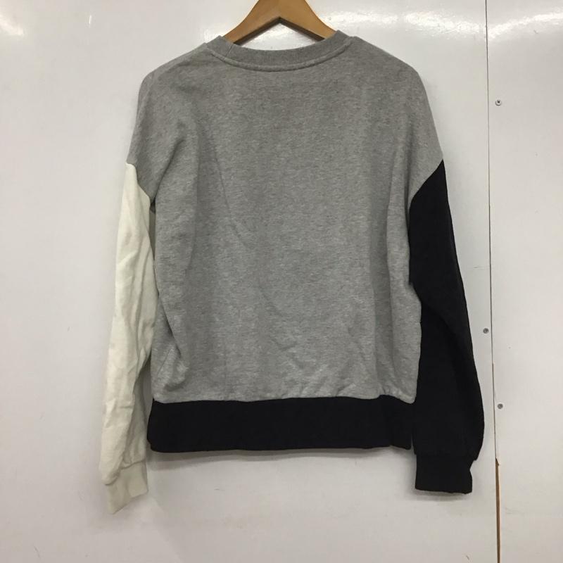 エックスガール X-girl トレーナー 長袖 長袖スウェット クルーネックカットソー トレーナー 1 ロゴ、文字 灰 / グレー /  レディース USED 古着 中古 10145109