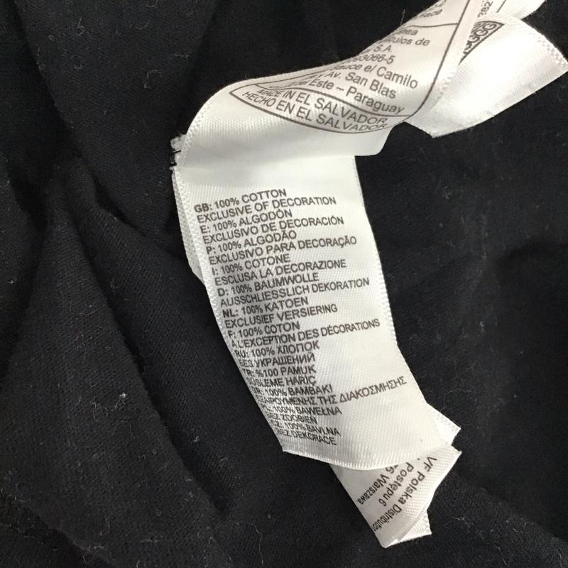 ザノースフェイス THE NORTH FACE Tシャツ 半袖 半袖カットソー プリントTシャツ クルーネックカットソー S ロゴ、文字 黒 / ブラック /  メンズ USED 古着 中古 10119507