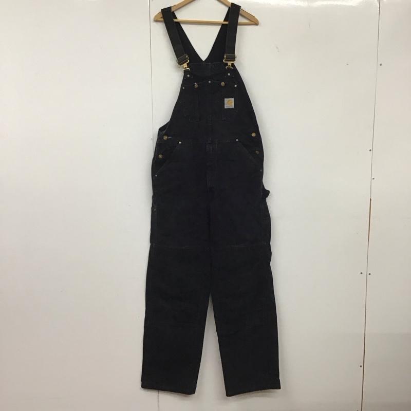 カーハート Carhartt サロペット・オーバーオール サロペット、オーバーオール オーバーオール つなぎ オールインワン 00s ufcw アメリカ製 ダブルニー 無地 黒 / ブラック /  メンズ USED 古着 中古 10137577