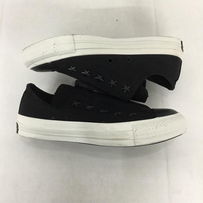 コンバース CONVERSE スニーカー スニーカー 1SC541 ALL STAR 100 STARSLIP OX 23cm スタッズ 23.0cm ロゴ、文字 黒 / ブラック /  レディース USED 古着 中古 10130519