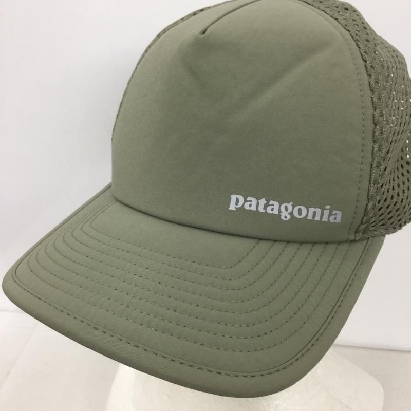 パタゴニア patagonia 帽子 キャップ メッシュキャップ ロゴ、文字 カーキ / カーキ /  メンズ USED 古着 中古 10143290