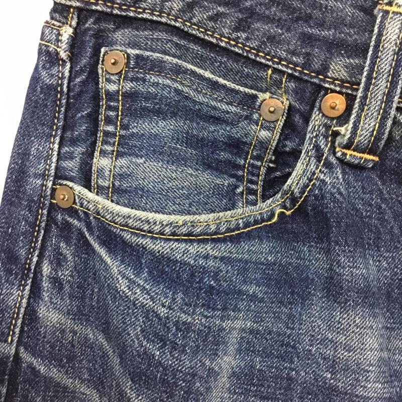 ウエアハウス WAREHOUSE パンツ デニム、ジーンズ デニムパンツ ストレートパンツ ワイドパンツ カジュアルパンツ 33インチ 無地 インディゴ / インディゴ /  メンズ USED 古着 中古 10109493