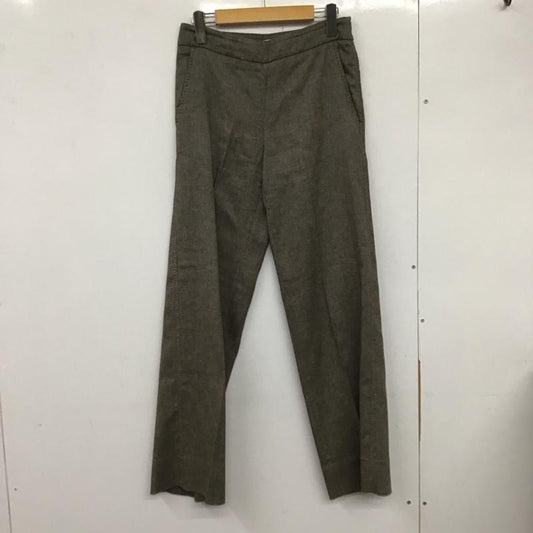 マックスマーラ MaxMara パンツ スラックス スラックスパンツ ワイドパンツ センタータックパンツ 36 無地 茶 / ブラウン /  レディース USED 古着 中古 10133043