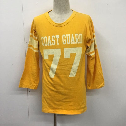古着 USED カットソー 長袖 長袖カットソー クルーネックカットソー ロングスリーブカットソー プリントTシャツ M プリント 黄 / イエロー /  メンズ USED 古着 中古 10107531
