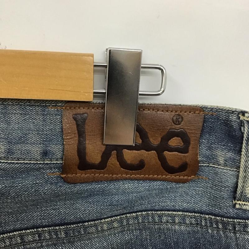 リー Lee パンツ デニム、ジーンズ ls1202 タイトストレートLS1202 ダメージ加工 デニムパンツ ジーンズ 30インチ 無地 インディゴ / インディゴ /  メンズ USED 古着 中古 10106559