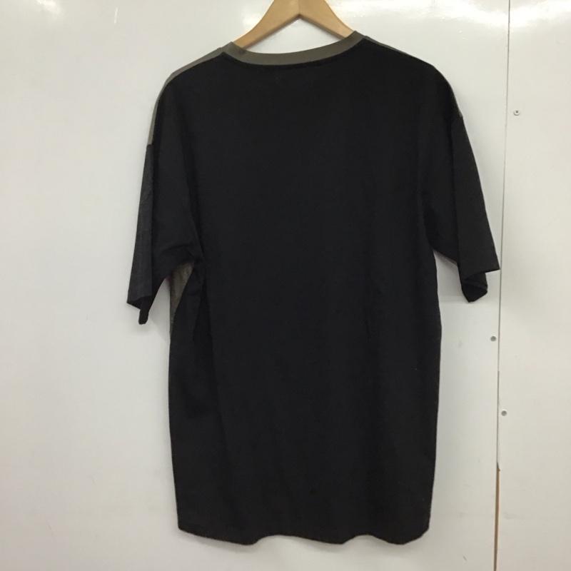 エストネーション ESTNATION Tシャツ 半袖 半袖カットソー 無地Tシャツ クルーネックカットソー L 無地 黒 / ブラック / X カーキ / カーキ /  メンズ USED 古着 中古 10149529