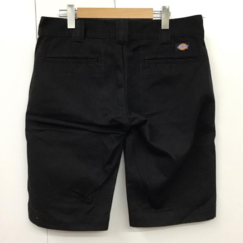 ディッキーズ Dickies パンツ ショートパンツ ショートパンツ ハーフパンツ カジュアルパンツ 32インチ 無地 黒 / ブラック /  メンズ USED 古着 中古 10116558