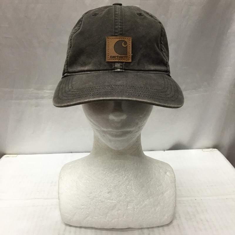 カーハート Carhartt 帽子 キャップ 100289 001 ODESSA CAP ロゴ、文字 チャコールグレー / チャコールグレー /  メンズ USED 古着 中古 10112535