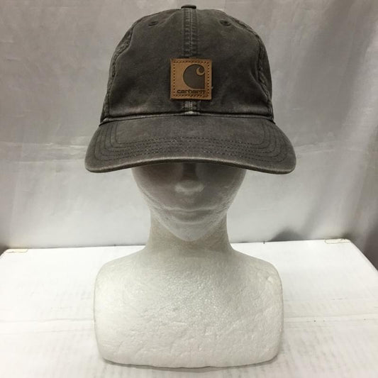 カーハート Carhartt 帽子 キャップ 100289 001 ODESSA CAP ロゴ、文字 チャコールグレー / チャコールグレー /  メンズ USED 古着 中古 10112535