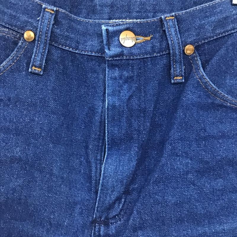 ラングラー Wrangler パンツ デニム、ジーンズ デニムパンツ ワイドパンツ カジュアルパンツ 無地 インディゴ / インディゴ /  メンズ USED 古着 中古 10141917