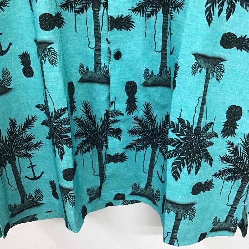 ハーレー Hurley シャツ、ブラウス 半袖 半袖シャツ プリントシャツ ポケットシャツ XL プリント 青 / ブルー /  メンズ USED 古着 中古 10132193