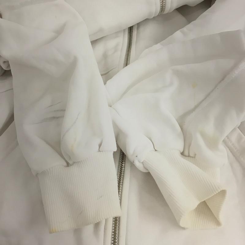 ディーゼル DIESEL パーカー 長袖 ジップアップパーカー 長袖パーカー カジュアルジャケット XS 無地 白 / ホワイト /  メンズ USED 古着 中古 10147611