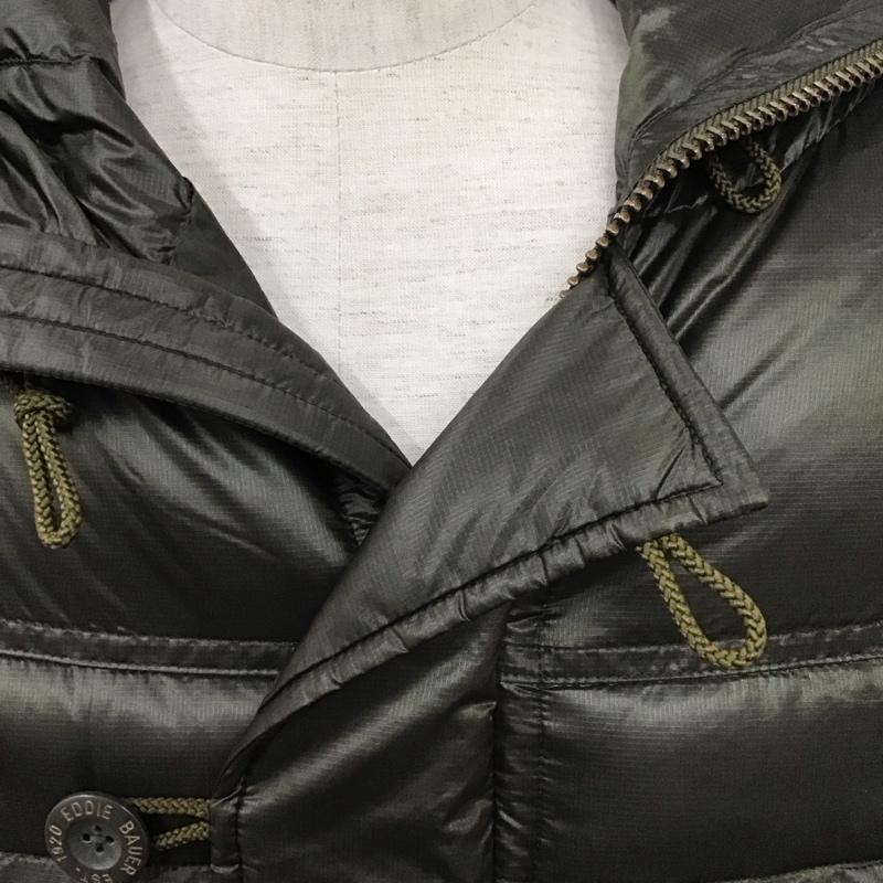 エディーバウアー Eddie Bauer ジャケット、上着 ジャンパー、ブルゾン ジップアップジャケット ジャンパー アウター ダウンジャケット アウター S ロゴ、文字 カーキ / カーキ /  メンズ USED 古着 中古 10111097