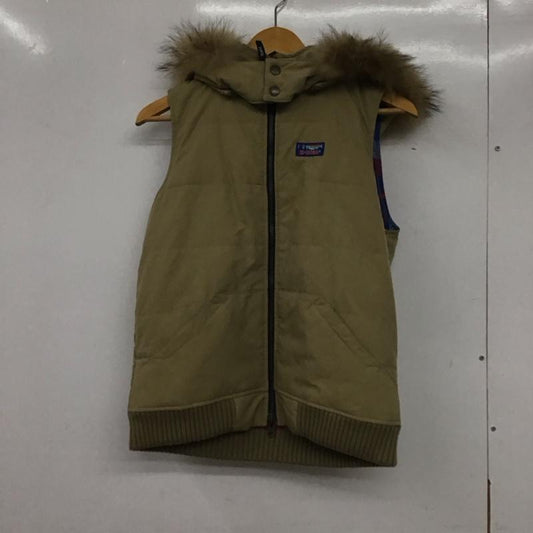 エックスガール X-girl ベスト ベスト リバーシブル 2 無地 X チェック ベージュ / ベージュ / X マルチカラー / マルチカラー /  レディース USED 古着 中古 10140218