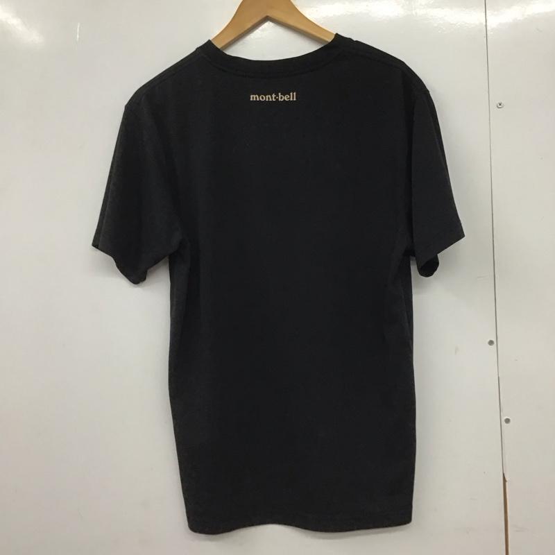 モンベル mont-bell Tシャツ 半袖 L プリント 黒 / ブラック /  メンズ USED 古着 中古 10145657