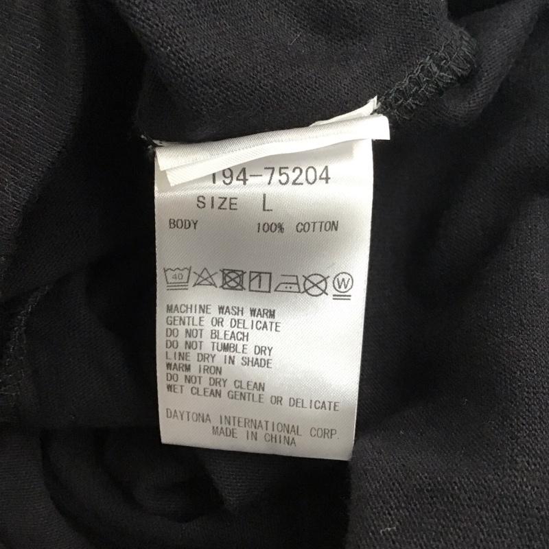 ツージー 2G Tシャツ 半袖 半袖カットソー プリントTシャツ クルーネックカットソー L ロゴ、文字 黒 / ブラック /  メンズ USED 古着 中古 10113655