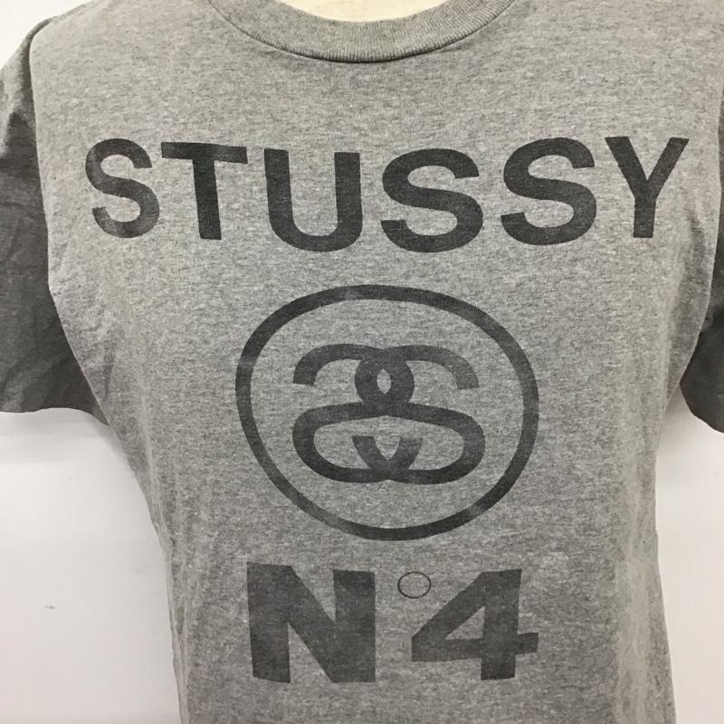 ステューシー STUSSY Tシャツ 半袖 90年代 クルーネック M ロゴ、文字 灰 / グレー /  メンズ USED 古着 中古 10107640