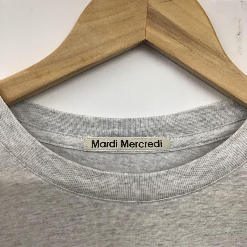 マルディメクルディ MARDI MERCREDI Tシャツ 半袖 クルーネック プリント ロゴ、文字 灰 / グレー /  レディース USED 古着 中古 10138949