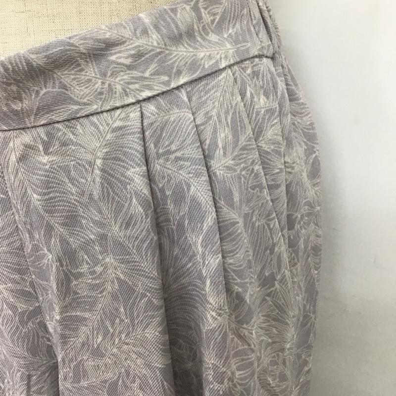 ロペピクニック ROPE  PICNIC ボトムス ボトムス GDS-10230-A ボタニカル麻調パンツ ワイドパンツ 38 総柄 紫 / パープル /  レディース USED 古着 中古 10109066