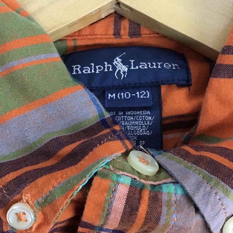 ラルフローレン RALPHLAUREN シャツ、ブラウス 半袖 半袖シャツ チェックシャツ ボタンダウンシャツ M チェック マルチカラー / マルチカラー /  ボーイズ USED 古着 中古 10128764