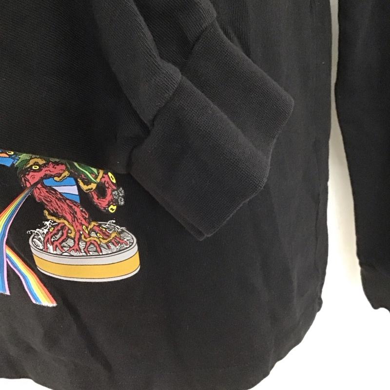 アディダス adidas Tシャツ 長袖 dy6690 TANAAMI CALI LS TEE L プリント 黒 / ブラック /  メンズ USED 古着 中古 10112005