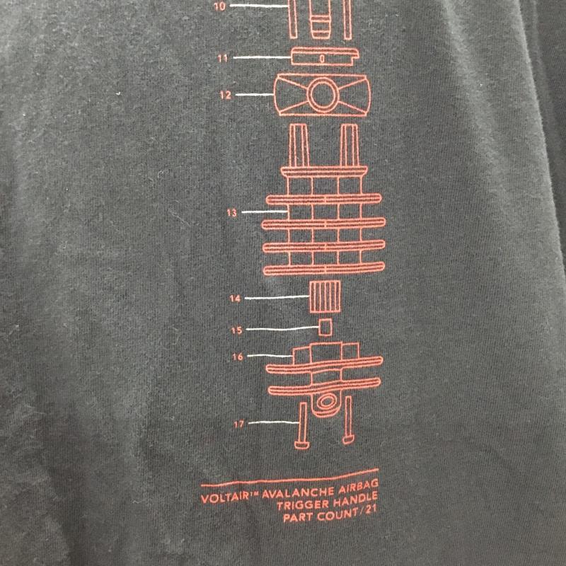 アークテリクス ARC TERYX Tシャツ 半袖 半袖カットソー プリントTシャツ クルーネックカットソー L プリント 黒 / ブラック /  メンズ USED 古着 中古 10117089