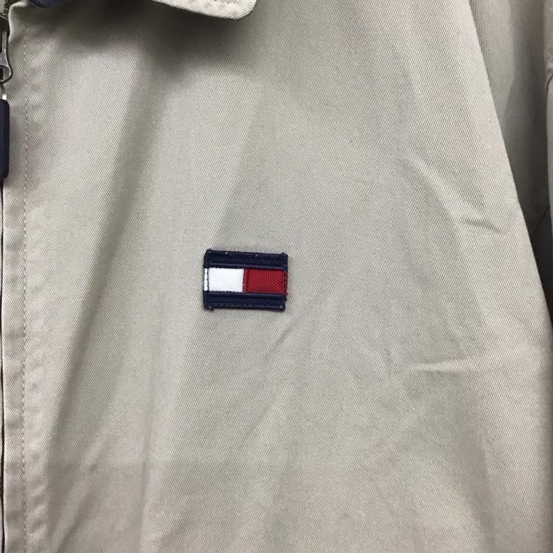 トミーヒルフィガー TOMMY HILFIGER ジャケット、上着 ジャンパー、ブルゾン ジップアップジャケット アウター カラージャケット 90s XL ロゴ、文字 ベージュ / ベージュ /  メンズ USED 古着 中古 10148131