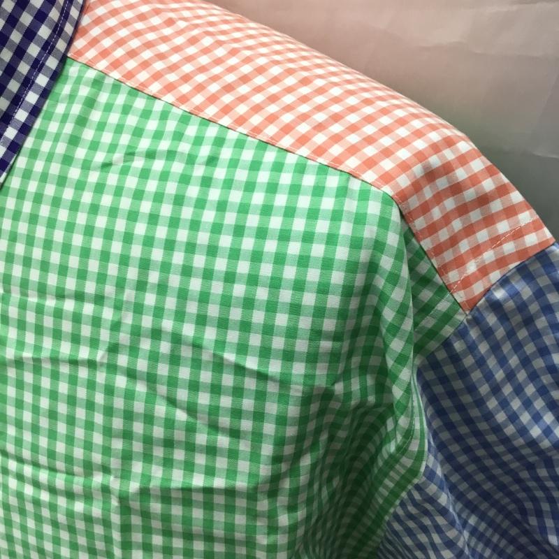 ブルックスブラザーズ BROOKS BROTHERS シャツ、ブラウス 半袖 ボタンダウン M チェック マルチカラー / マルチカラー /  メンズ USED 古着 中古 10111586
