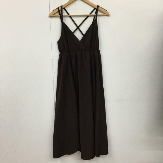 アプレジュール apres jour ワンピース ロングスカート S 無地 茶 / ブラウン /  レディース USED 古着 中古 10110762