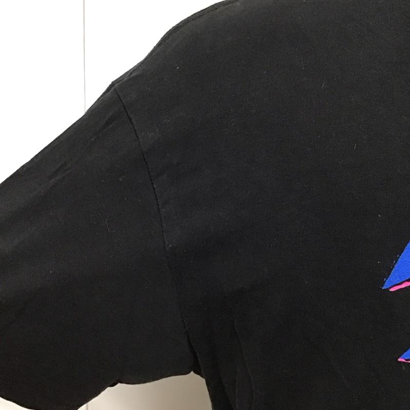 古着 USED Tシャツ 半袖 半袖カットソー プリントTシャツ クルーネックカットソー L プリント 黒 / ブラック /  メンズ USED 古着 中古 10116409