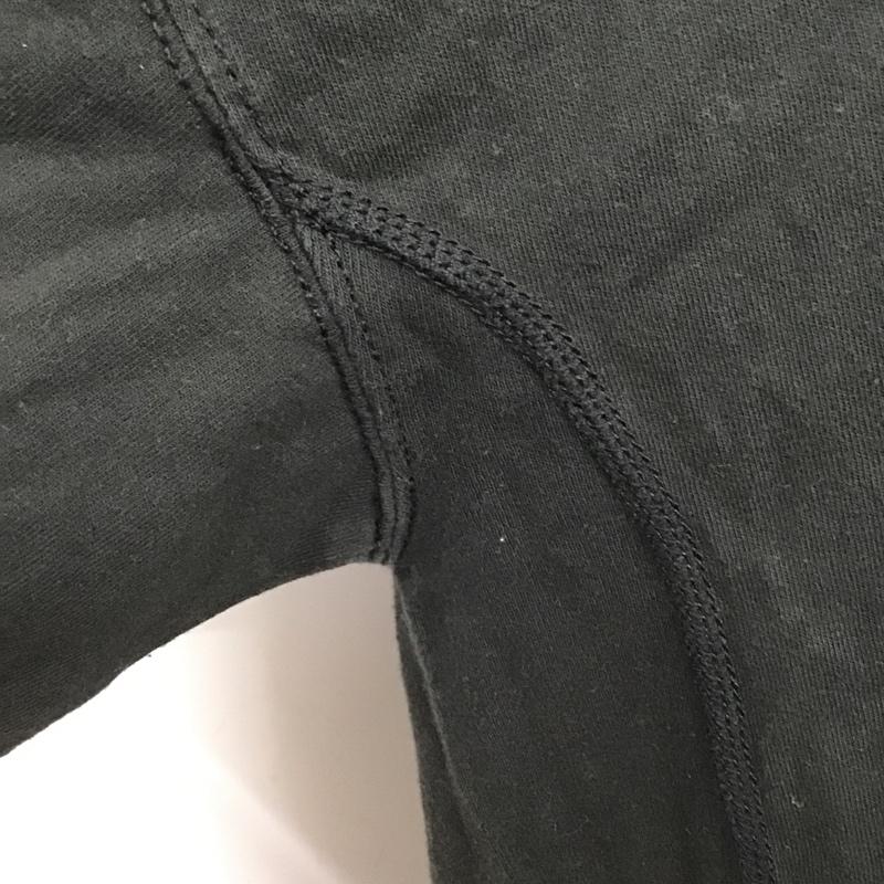 アルファインダストリー Alpha Industries ワンピース ロングスカート 半袖ロングワンピース クルーネック フレアロングワンピース L 無地 黒 / ブラック /  レディース USED 古着 中古 10105843