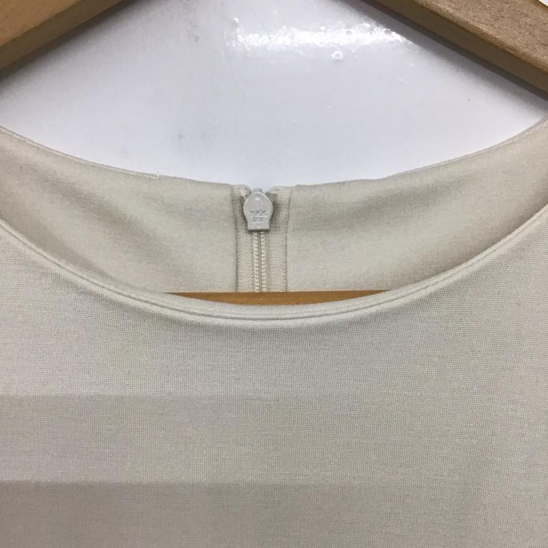 ナチュラルビューティーベーシック NATURAL BEAUTY BASIC ワンピース ロングスカート M 無地 白 / ホワイト / X チャコールグレー / チャコールグレー /  レディース USED 古着 中古 10142118