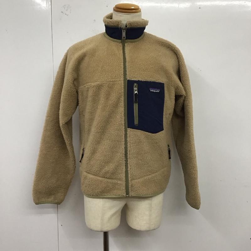 パタゴニア patagonia ジャケット、上着 ジャケット、ブレザー ジップアップジャケット フリースジャケット アウター S ロゴ、文字 ベージュ / ベージュ /  メンズ USED 古着 中古 10122754