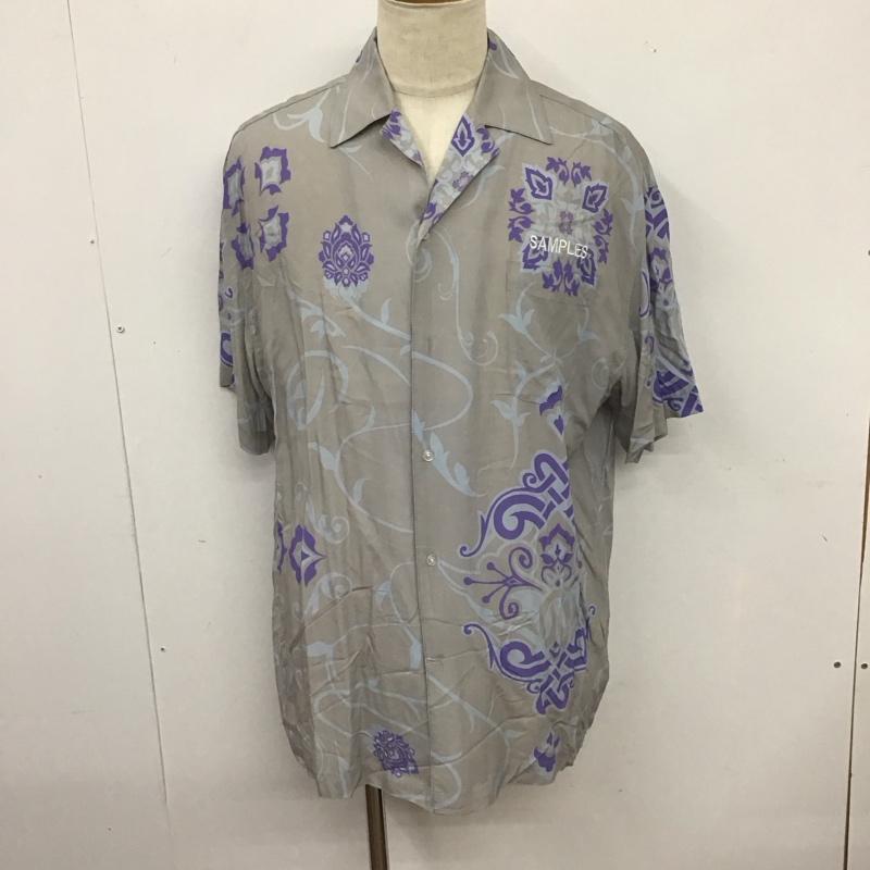 古着 USED シャツ、ブラウス 半袖 半袖シャツ プリントシャツ ポケットシャツ SAMPLESFUCKPRETENDER XL プリント 灰 / グレー /  メンズ USED 古着 中古 10126225