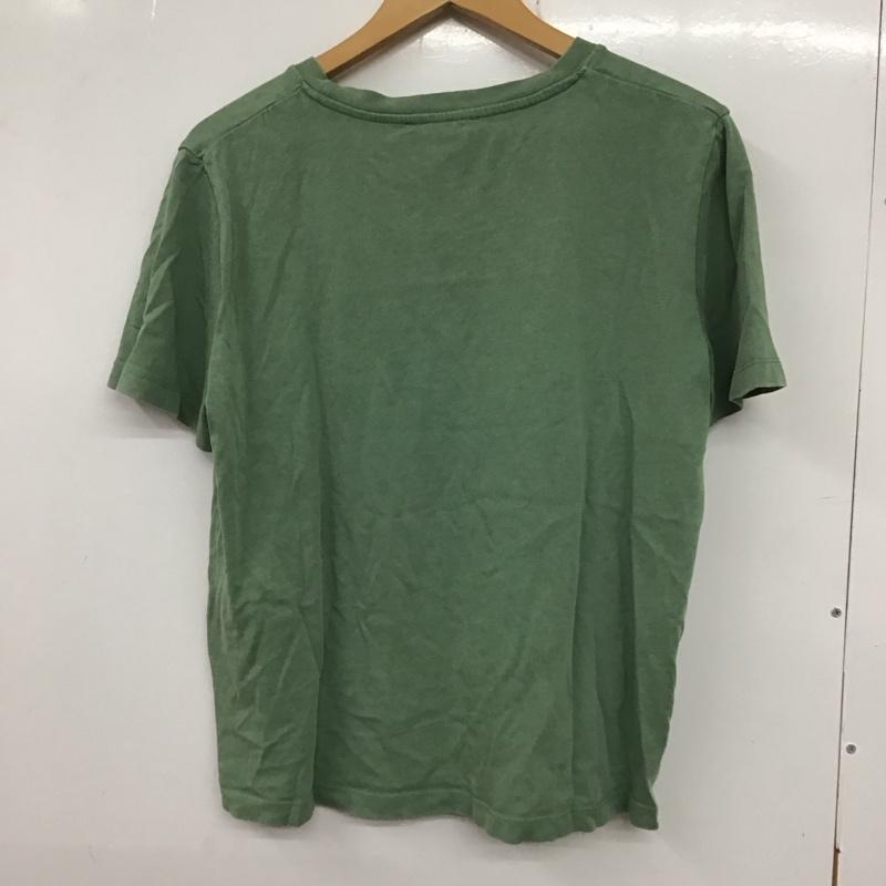 ザラ ZARA Tシャツ 半袖 半袖カットソー プリントTシャツ クルーネックカットソー L ロゴ、文字 緑 / グリーン /  レディース USED 古着 中古 10135439