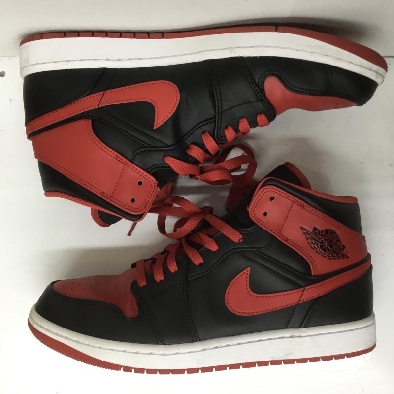 ナイキ NIKE スニーカー スニーカー AIR JORDAN 1 MID エアジョーダン 1 MID DQ8426-060 29.0cm ロゴ、文字 黒 / ブラック / X 赤 / レッド /  メンズ USED 古着 中古 10108136