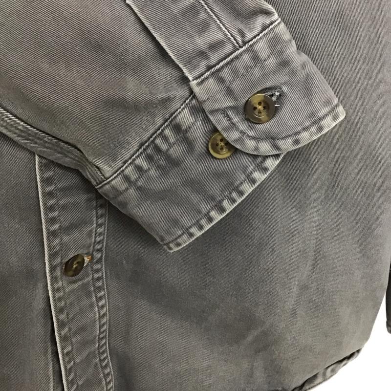 カーハート Carhartt シャツ、ブラウス 長袖 ボタンダウンシャツ M 無地 チャコールグレー / チャコールグレー /  メンズ USED 古着 中古 10110528