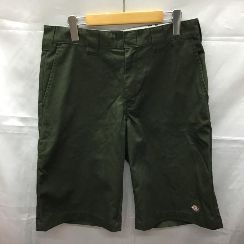 ディッキーズ Dickies パンツ ショートパンツ dk006825a761 FlatFrontWorkPantShorts ハーフパンツ カジュアルパンツ 32インチ 無地 カーキ / カーキ /  メンズ USED 古着 中古 10108439