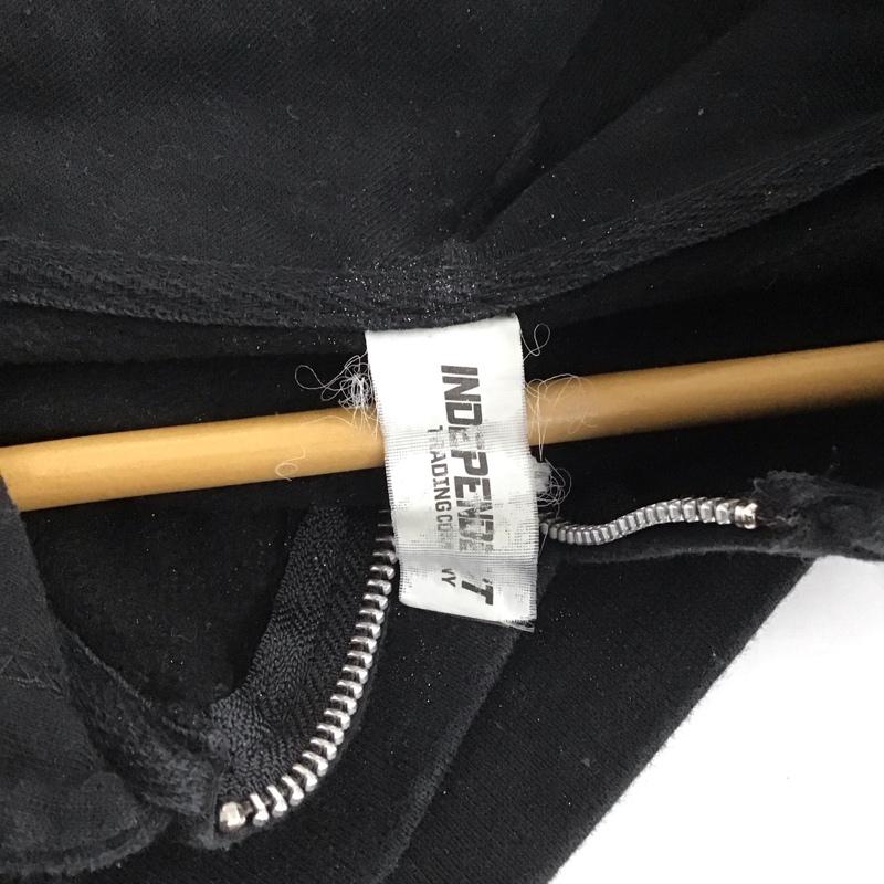 インディペンデント INDEPENDENT パーカー 長袖 ジップアップパーカー 長袖パーカー カジュアルジャケット バンド bad religion ロゴ、文字 黒 / ブラック /  メンズ USED 古着 中古 10147292