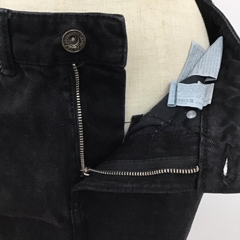 ザラ ZARA スカート ミニスカート S 無地 黒 / ブラック /  レディース USED 古着 中古 10111413