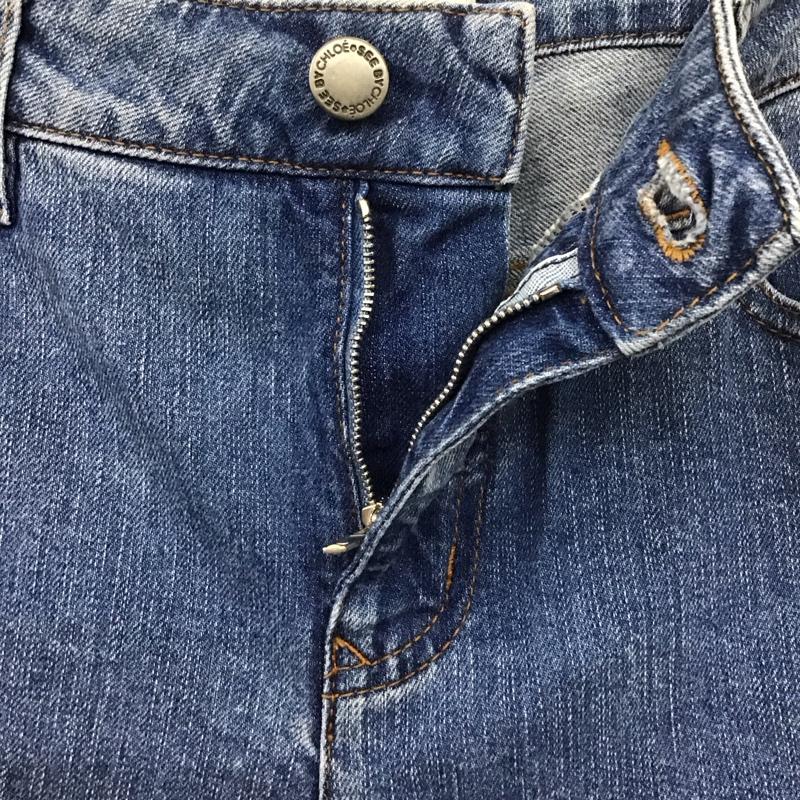 シーバイクロエ SEE BY CHLOE パンツ デニム、ジーンズ デニムパンツ スリムパンツ ストレッチパンツ ジーンズ 29インチ 無地 インディゴ / インディゴ /  レディース USED 古着 中古 10111772