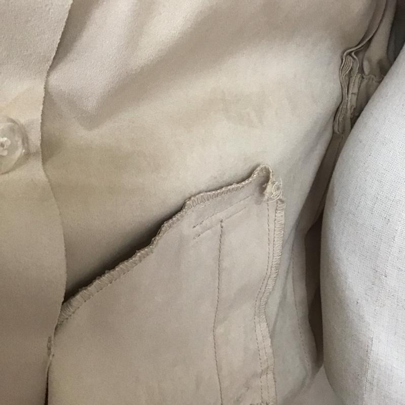 ザラ ZARA コート トレンチコート 6318 029 710 フェイクスウェード S 無地 ベージュ / ベージュ /  レディース USED 古着 中古 10108584