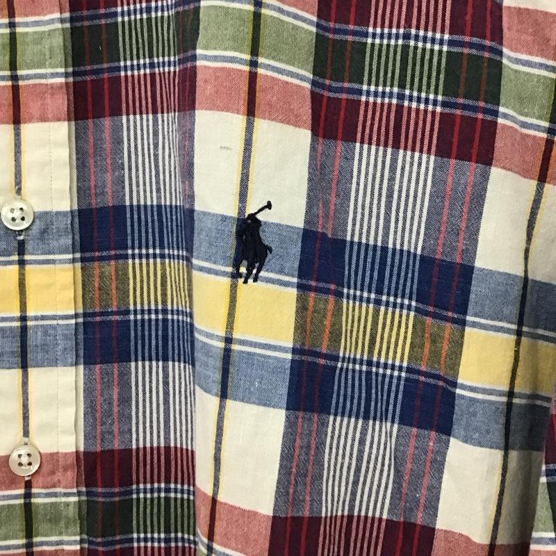 ラルフローレン RALPHLAUREN シャツ、ブラウス 長袖 ボタンダウン チェック L ワンポイント マルチカラー / マルチカラー /  メンズ USED 古着 中古 10133574