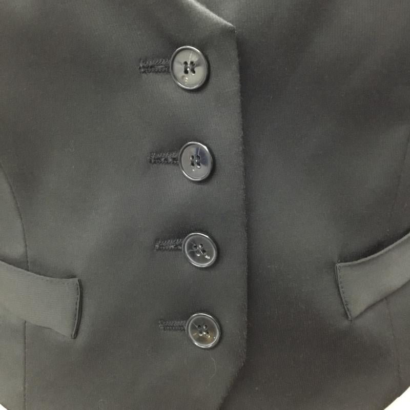 ザラベーシック ZARA BASIC ベスト ベスト ベスト ノースリーブカットソー 前ボタン S 無地 黒 / ブラック /  レディース USED 古着 中古 10115788