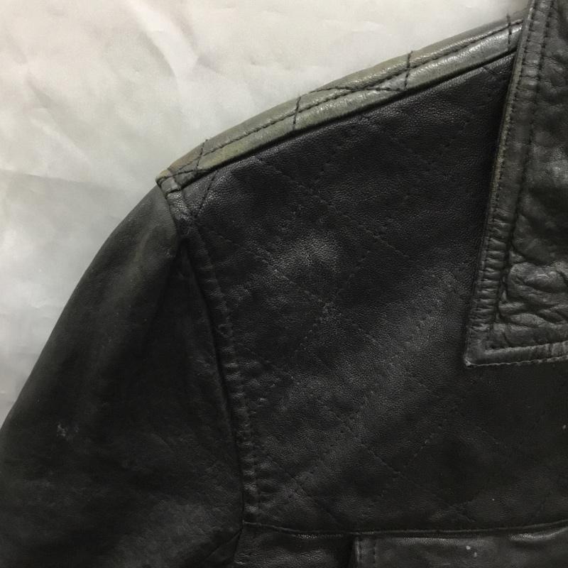 ジャックローズ JACKROSE ジャケット、上着 レザージャケット 250701J 羊革 ラムレザー 4 無地 黒 / ブラック /  メンズ USED 古着 中古 10118847