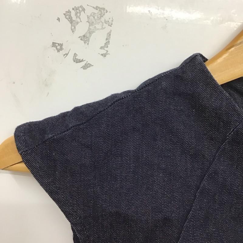 ザラベーシック ZARA BASIC ワンピース ロングスカート ノースリーブロングワンピース ジップアップ クルーネック M 無地 インディゴ / インディゴ /  レディース USED 古着 中古 10128935