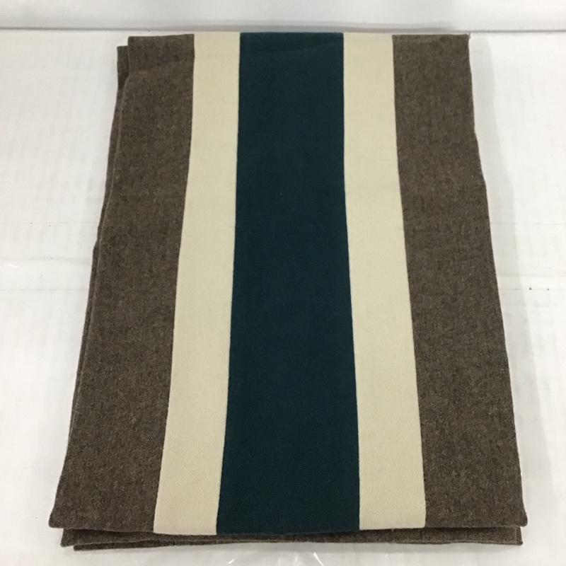 アンユーズド UNUSED マフラー マフラー  茶 / ブラウン / X アイボリー / アイボリー / X 緑 / グリーン /  メンズ USED 古着 中古 10111523