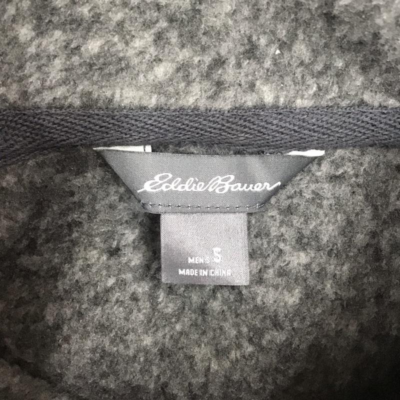 エディーバウアー Eddie Bauer パーカー 長袖 ジップアップパーカー 長袖パーカー フード付きパーカー 裏起毛 S 無地 黒 / ブラック /  メンズ USED 古着 中古 10110758