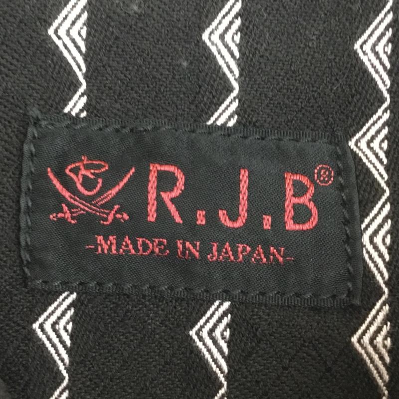 アールジェイビー R.J.B シャツ、ブラウス 長袖 36 総柄 黒 / ブラック / X 桃 / ピンク /  メンズ USED 古着 中古 10133482